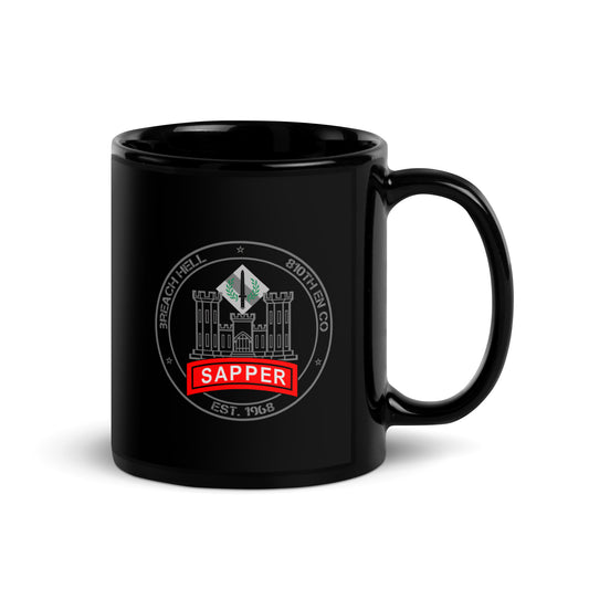 810th Engineer Black Mug