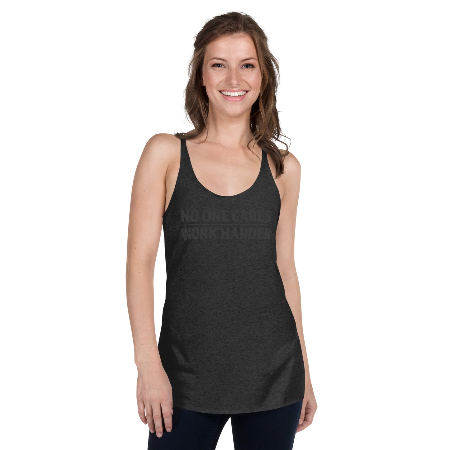 Work Harder Women's Racerback Tank